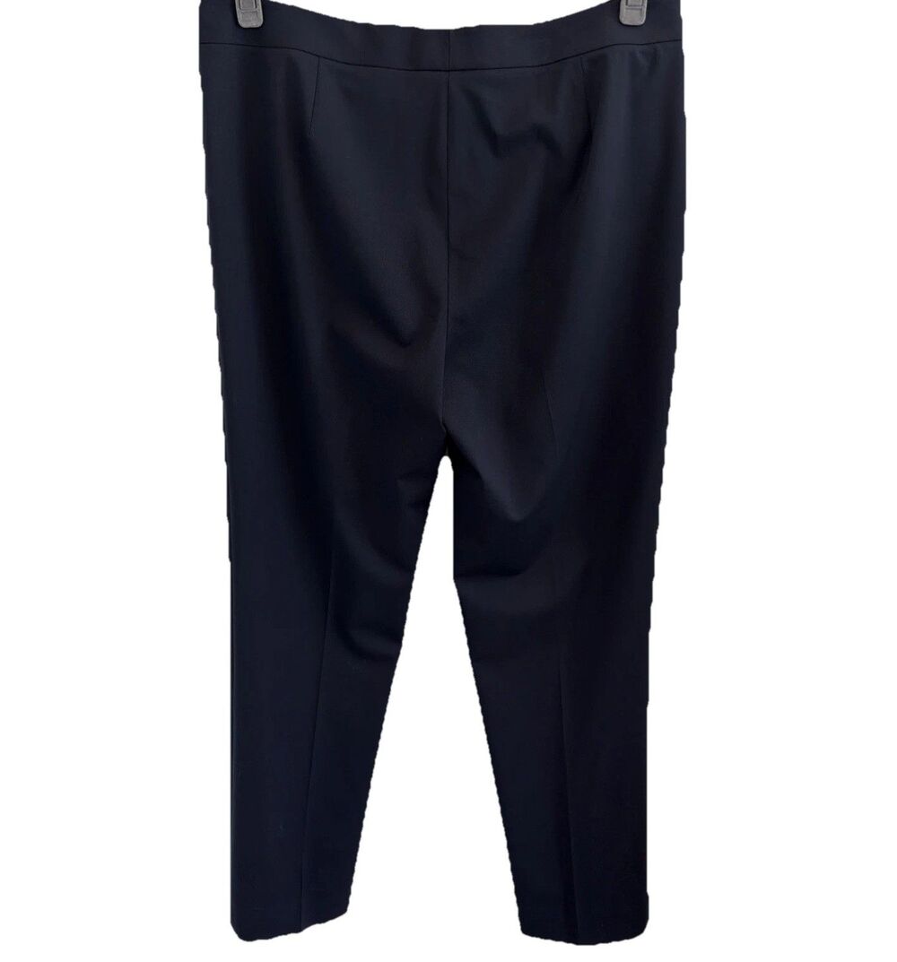 Lafayette 148 Womens 10 Irving Wool Pants Navy Stretch Ankle Dress Career $448 - Picture 5 of 15